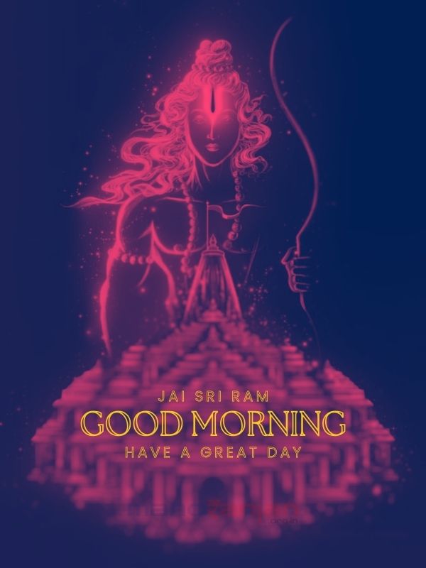 Wish Good morning with lord Rama
