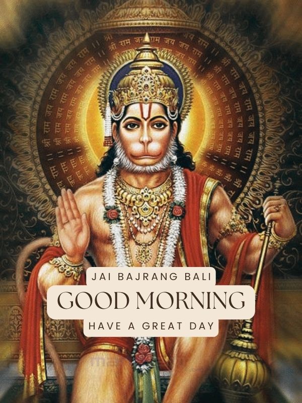 Good Morning Images lord hanuman ji